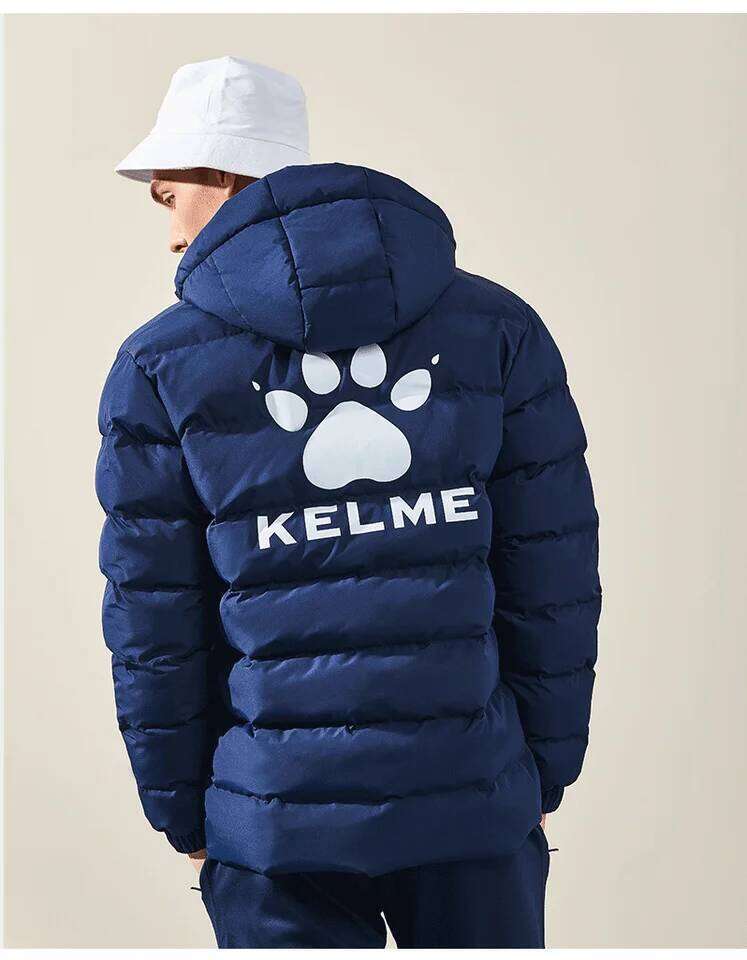 KELME Winter Men's Cotton Jacket Hooded Short Warm Coat Training Sports Team Uniform Women Padded Outwear 8261MF1013 J260626 - view 7