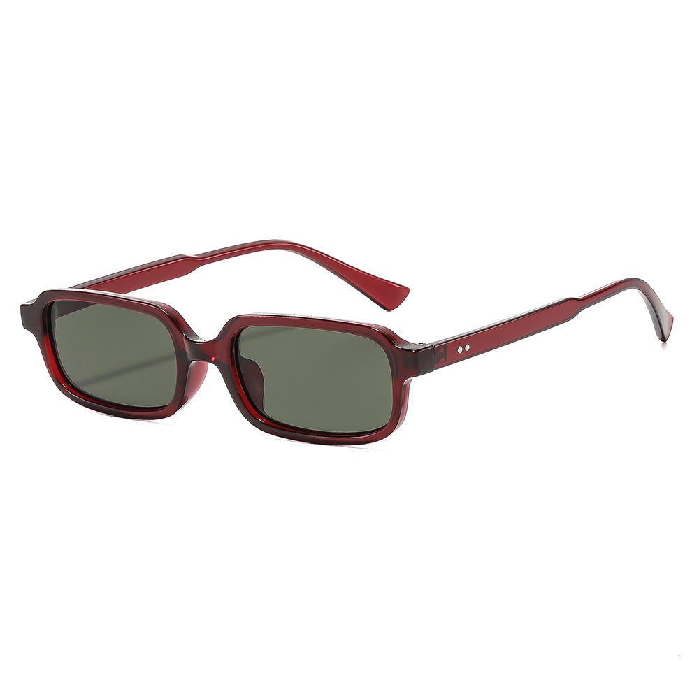 2026 New Bestseller: Small Square Frame PC Glasses With Metal Hinges, Rivets, Thin Legs For Men And Women - view 4