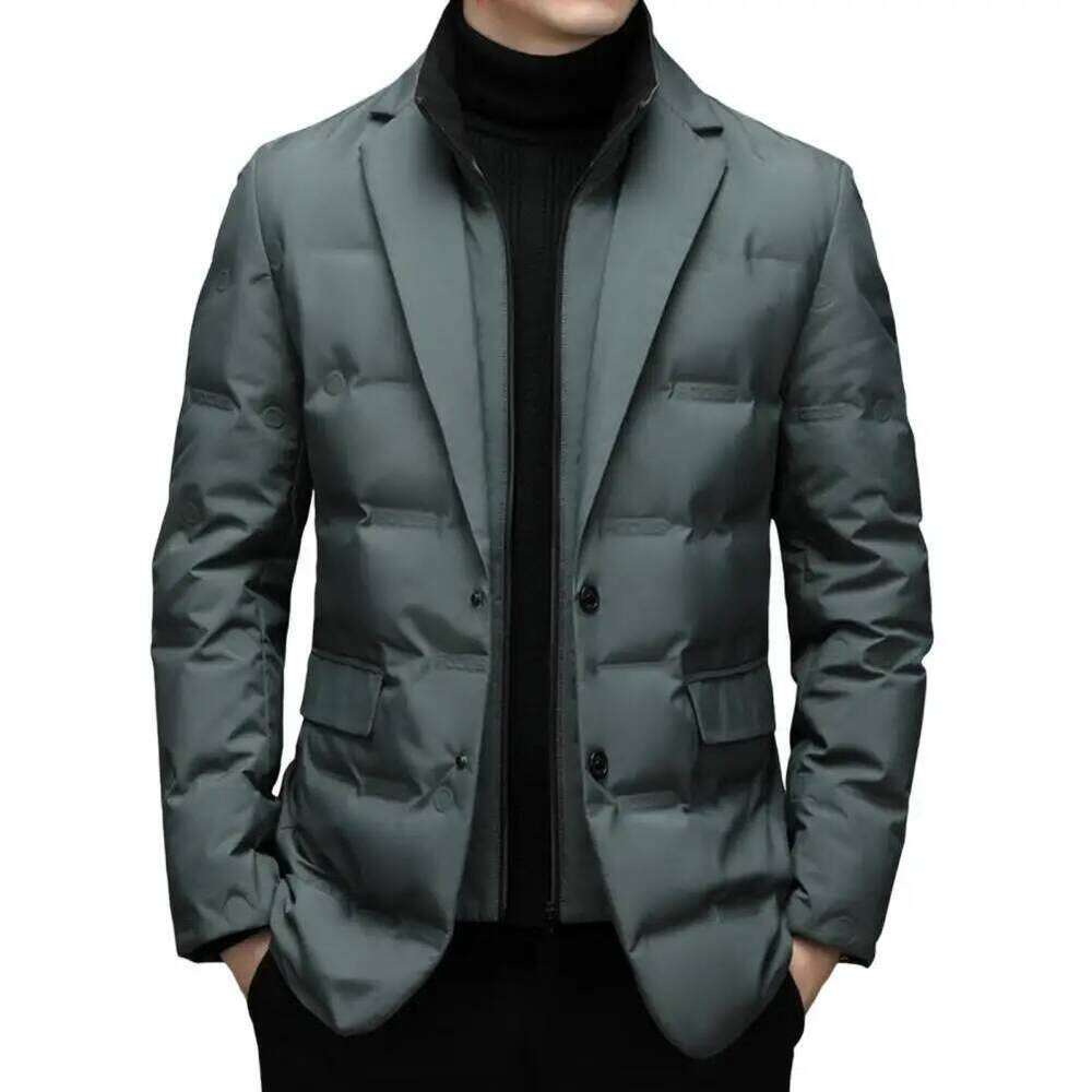 Winter Men's Coldproof Windproof Suit Scarf Collar Simple Down Jacket Male Clothing J260626 - view 6
