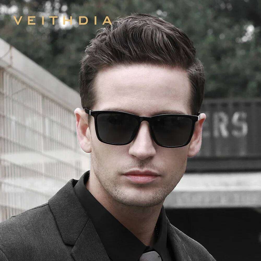 VEITHDIA Brand New Unisex Retro TR90 Sunglasses Polarized UV400 Lens Vintage Eyewear Sun Glasses For Men/Women 7521 26Y0626 - view 5
