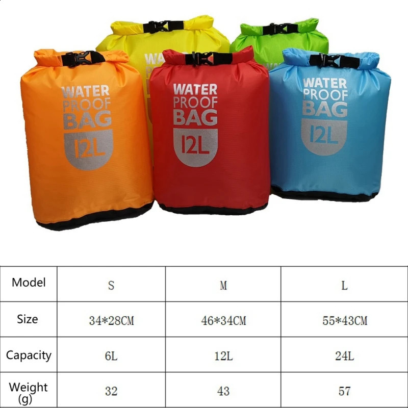 Waterproof Dry Bag Pack Swimming Rafting Kayaking River Trekking Floating Sailing Canoing Boating Water Resistance Dry Sacks 260626 - view 3