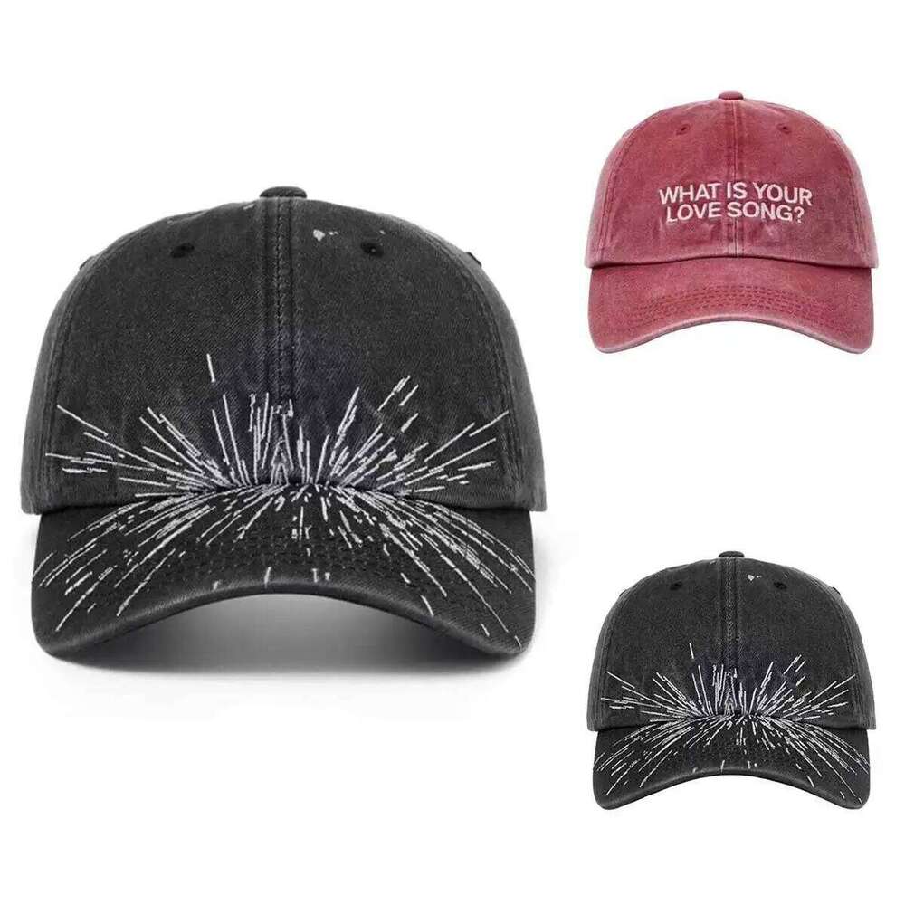 Kpop 3 Styles Washed Cotton Baseball Cap With Printed Distressed Soft Top Denim Hat Keep Swimming printing For Men & Women W260626 - view 6