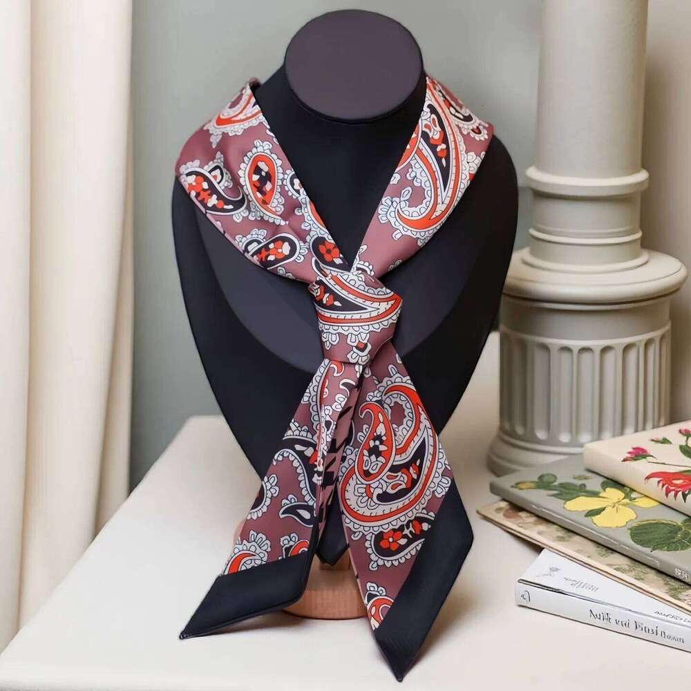Fashion Silk Ribbon for Women Bag Handle Wrap Hair Tie Long Neck Scarf Multiuse Headband Elegant Daily Accessories 26Y06226 - view 5