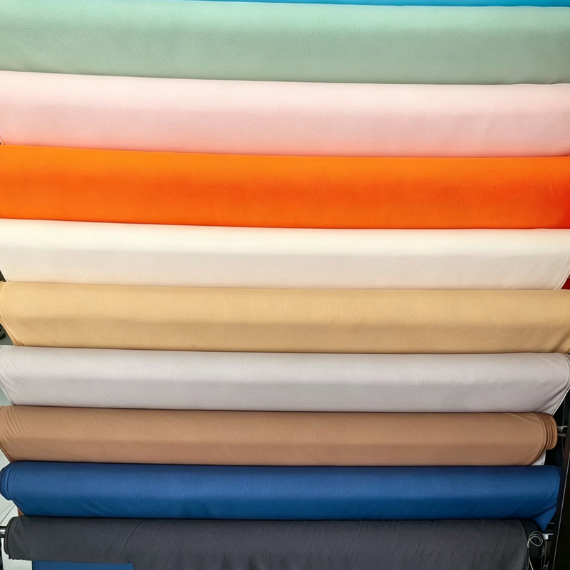 50D plain weave protein silk skin friendly and breathable functional fabric recycled protein fiber fabric for clothing and home textiles - view 3