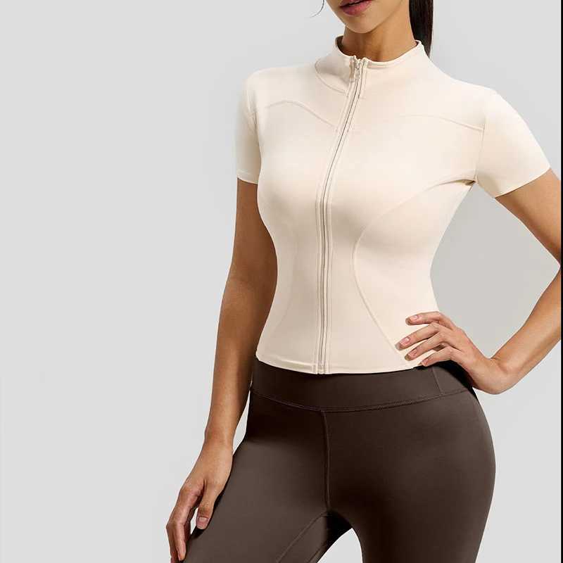 Yoga 2026 Womens 2 Piece Set Short SLEeve Yoga High Waist Yoga LEggings Naked Feeling Pilates FitnESS Activewear M260626 - view 5