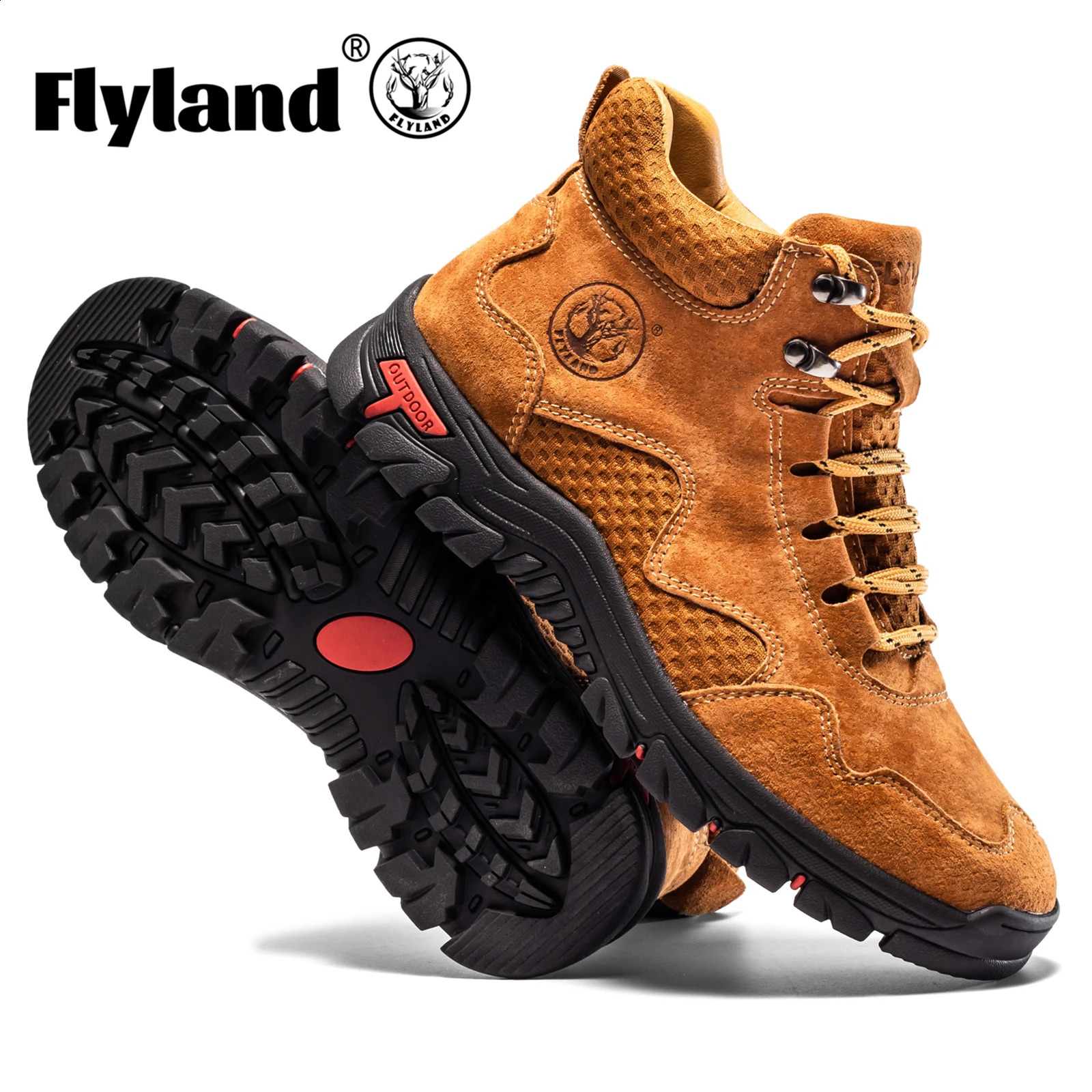FLYLAND Mens Classic Retro Soft Skin friendly Genuine Leather Business Ankle Boots Handmade Casual 260624 - view 4