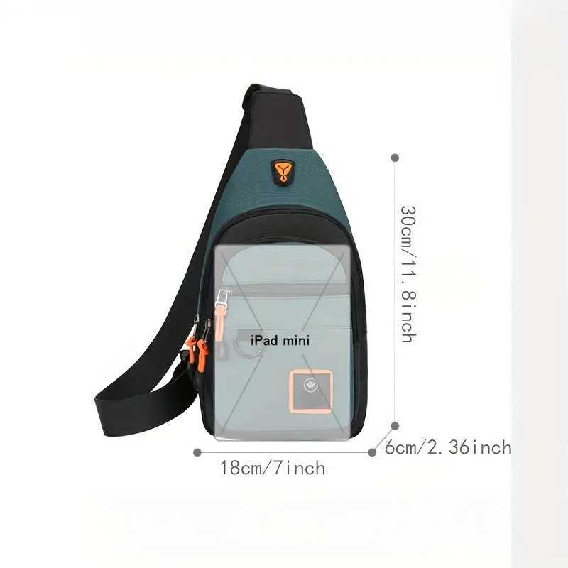 Mens Chest Bag Lightweight Fashion Crossbody Shoulder Bag Stylish Casual Mens Waist Packs Suitable for going out M260626 - view 5