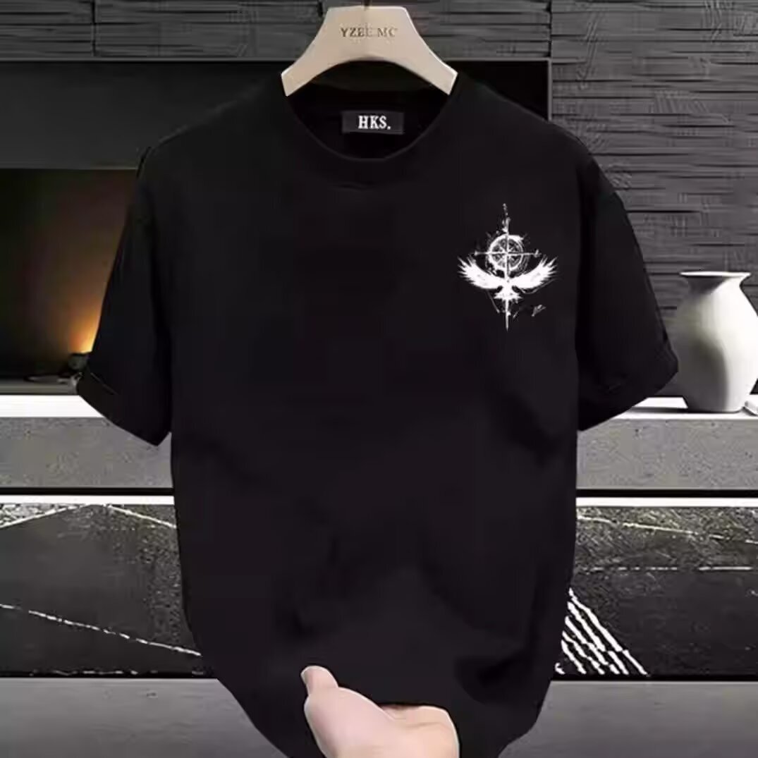 Summer Short Sleeve Creative Retro Men's T-Shirt Plus Size 3D Print Personalized Trendy Harajuku - view 5