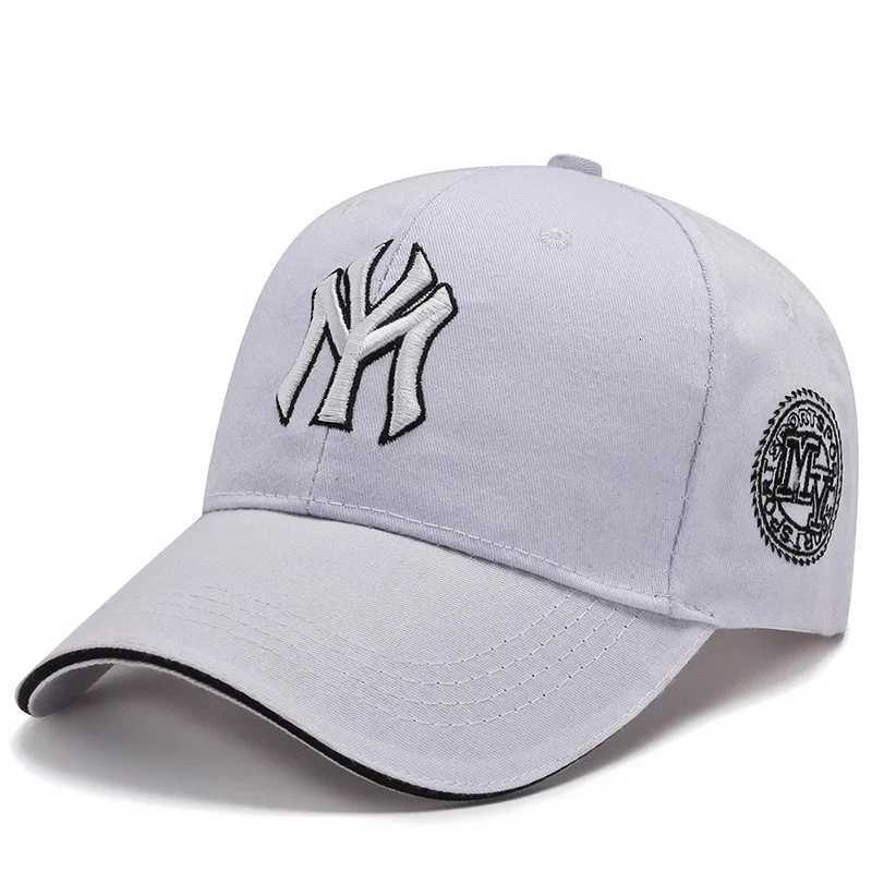 Black Four Seasons HatsMen Trendy Retro brooklyn Letter Embroidery Baseball Cotton Adjustable Casual Hat Hip Hop Sun Hats M260626 - view 7