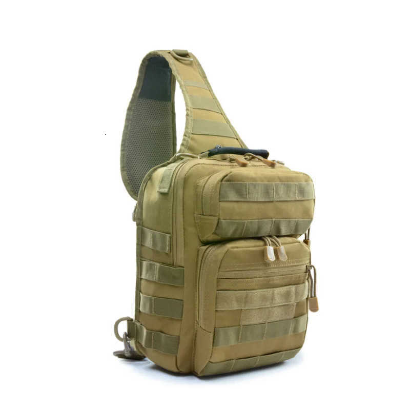 Lightweight Tactical Hamburger Chest Bag Single-Shoulder Crossbody Storage Backpack for Cycling Hiking and Mountaineering M260626 - view 1