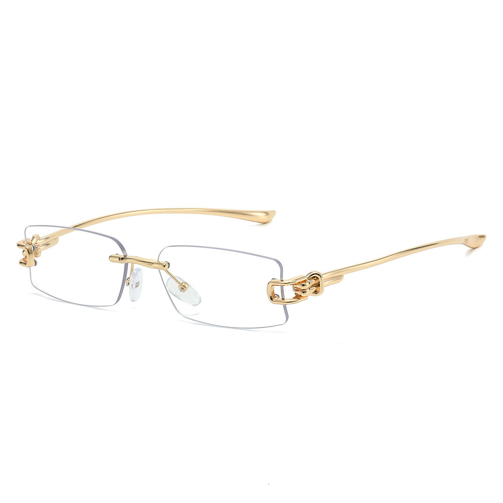 2026 New Frameless Square Sunglasses Women, High-Intelligence Style, No-Makeup Fashionable Sun Glasses For Stylish Girls - view 5