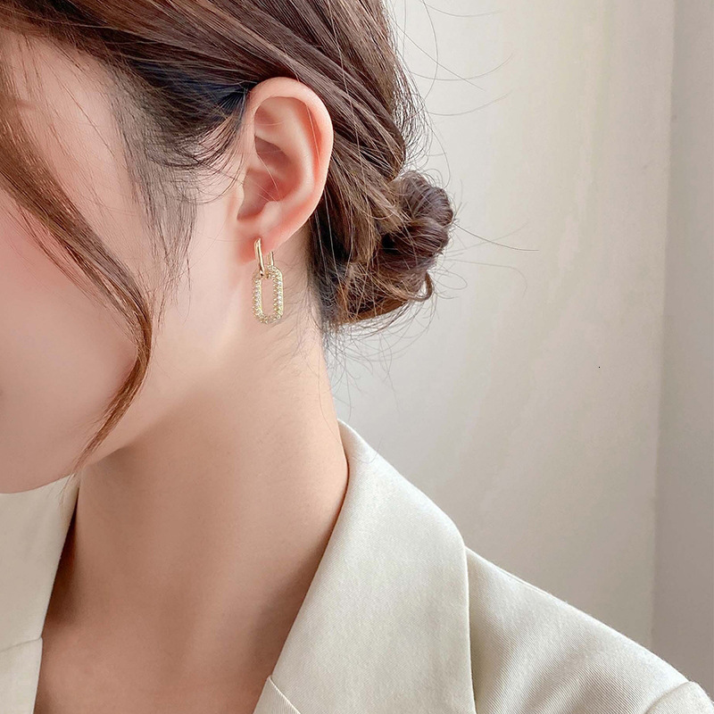 Earrings Unique Style European And American Fashion Small Drop For Women Minimalist Electroplated Earrings Round Metal Earrings Jewelry - view 4