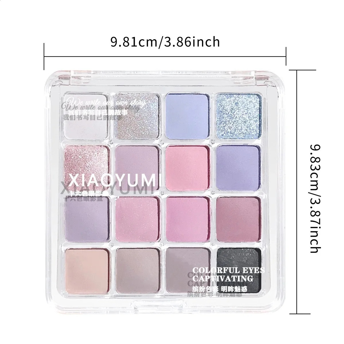 XIAOYUMI 16-Color Sunset Contour Highlighter Palette Waterproof Long-Lasting Eye Face Makeup Unisex Certified 260625 - view 7