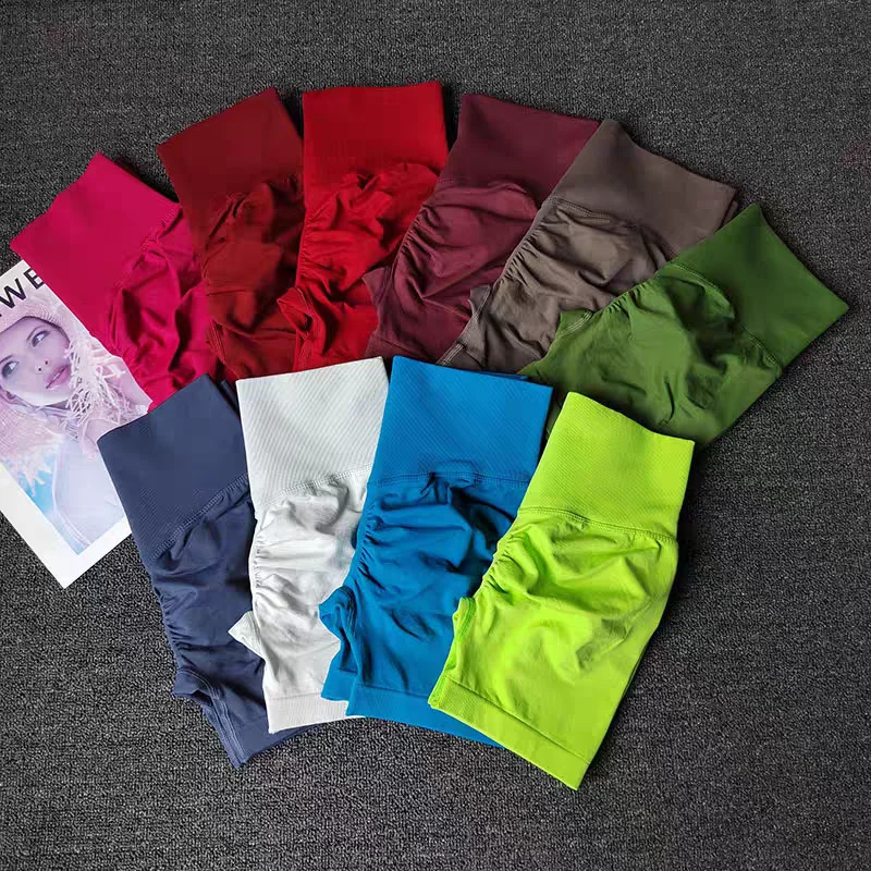 Summer High-Waist Womens Yoga Shorts Breathable Fitness Butt Lift Sports Running Shorts Cycling Push-Up Workout Gym Shorts 260626 - view 4