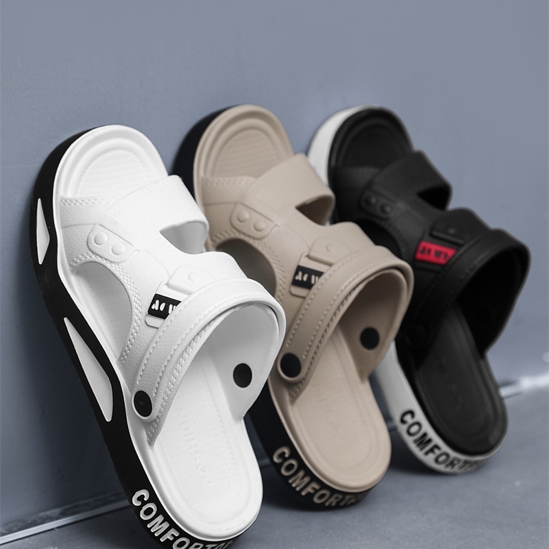 Mens Slippers Summer Sandals EVA Light Adult Thick-soled Beach Shoes Non-slip Open-toe Sandals for Outdoor 260625