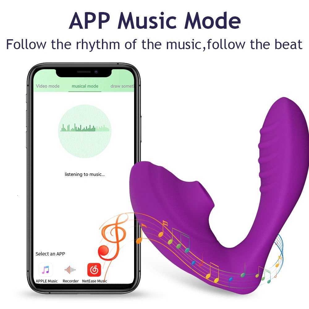 Vibrator Vagina Sucking APP Controlled 10 Speeds Vibrating Sucker Oral Sex Suction Clitoris Stimulator Erotic Sex Toys for Wome M260626 - view 7