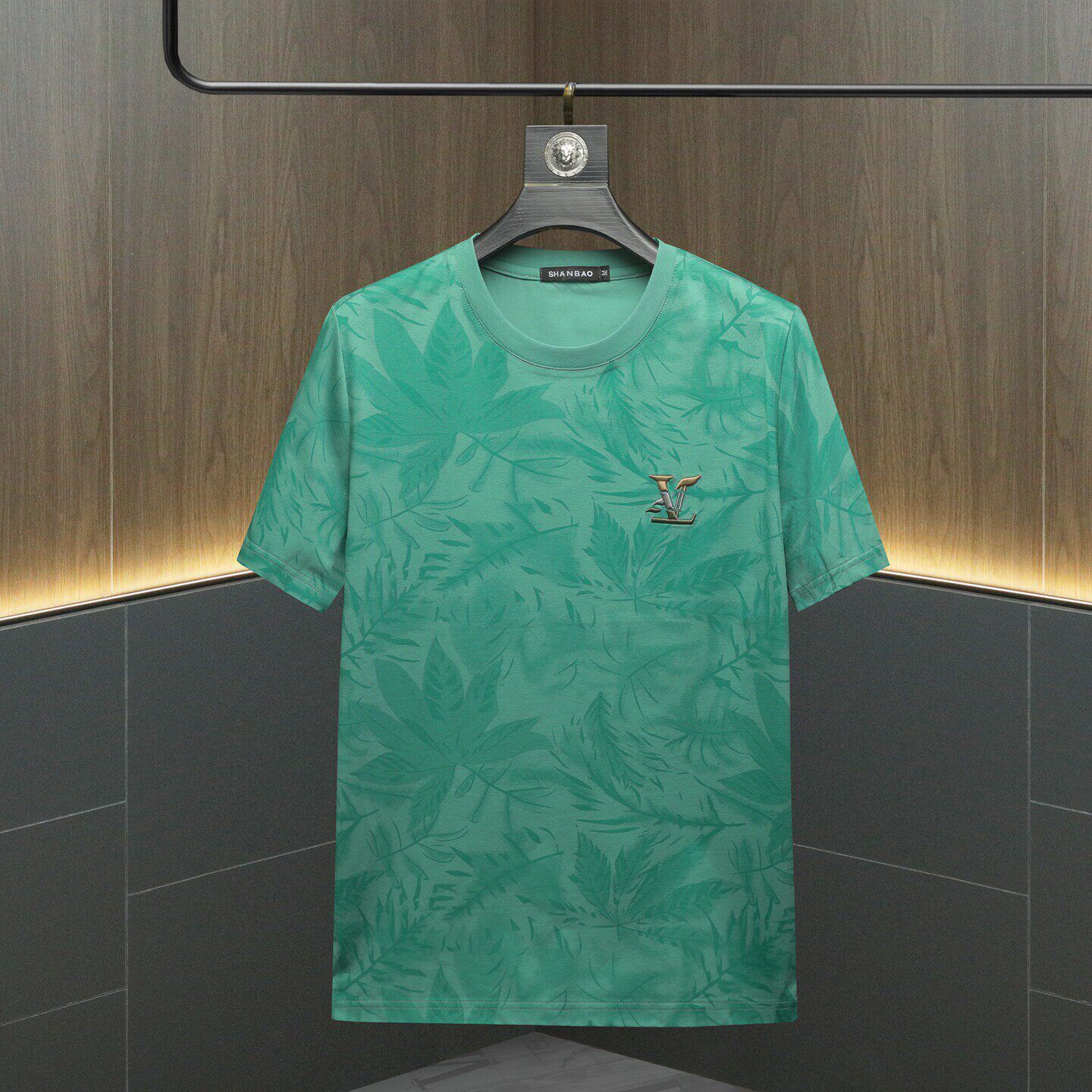 Heavy Embroidery Casual Floral Short-Sleeve T-Shirt For Men, 2026 Summer New Product, Men's Fashion Plus-Size Versatile Trendy Half-Sleeve Shirt - view 5