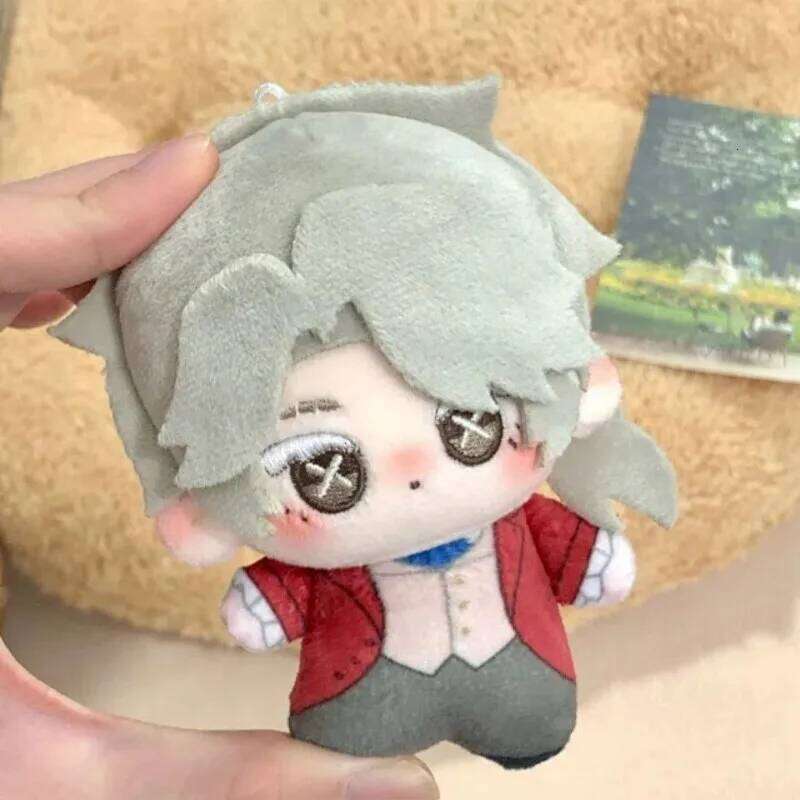 Cartoon Identity V Keychain 10cm Plush Cotton Doll Pendent Composer Mercenary Anime Figure Keyring Fans Gifts 26Y0626 - view 3