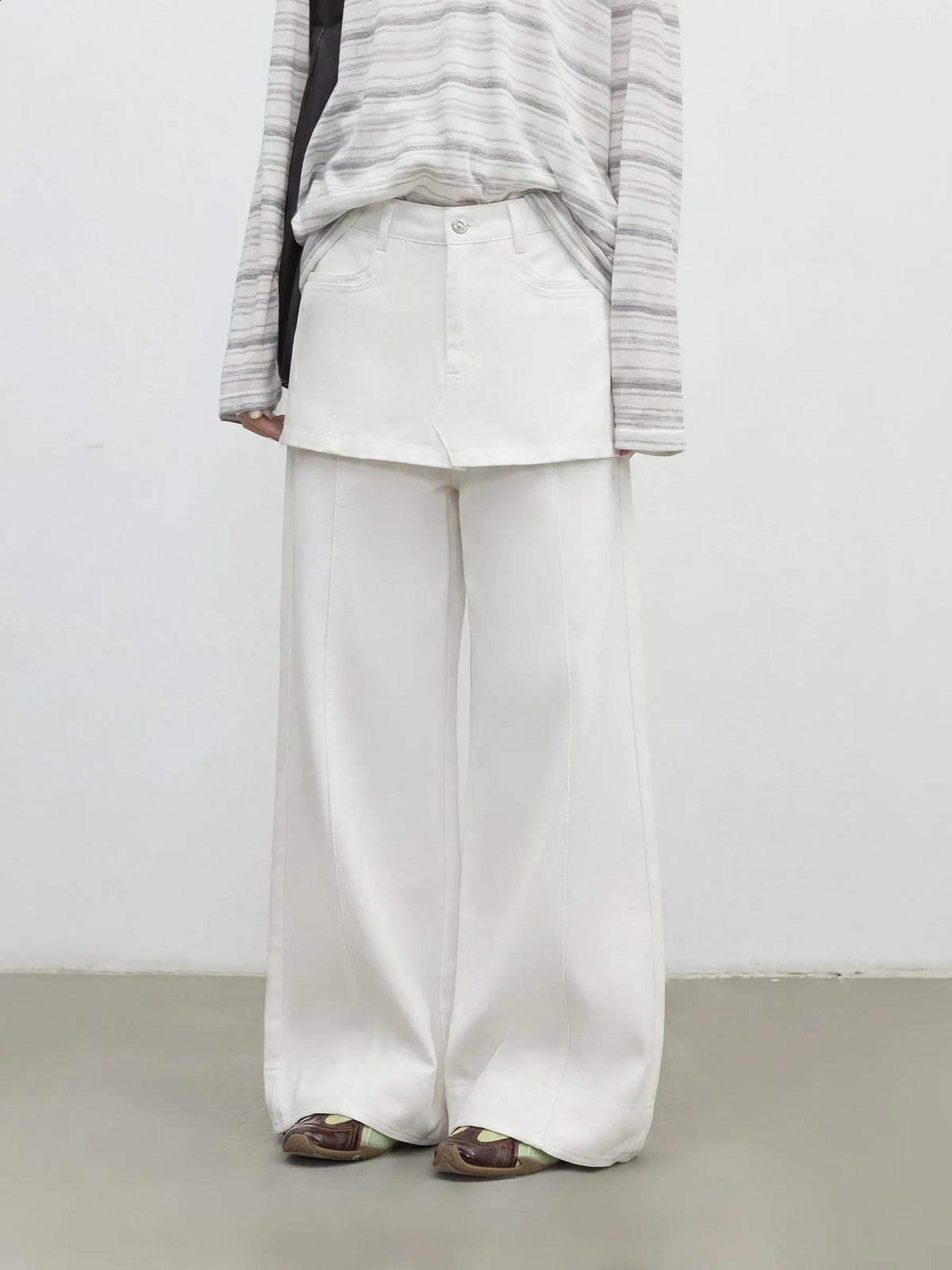 CHIC VEN Fashion Women Jeans Loose Casual High Waisted Denim Pant Covered Crotch Wide Leg Trousers Spring Summer 2026 260625 - view 4