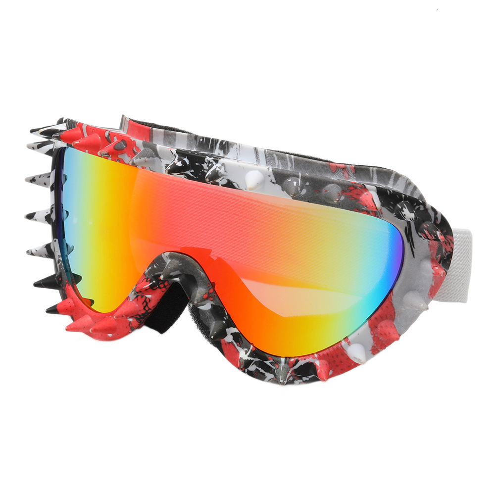European And American Designer Style Cycling Goggles Personalized Rivet Ski Goggles Men's And Women's Outdoor Sports Windproof Sunglasses Tr - view 6