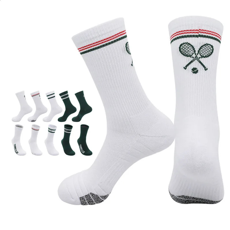 Tennis Socks Breathable Cotton Crew Sports Sock for Men Woman Adult Teenager 260622