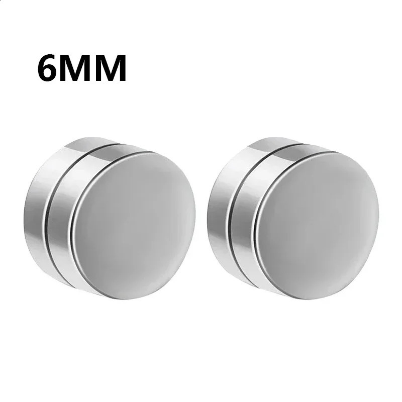 1 Pair Ear Clip Hoops for Men and Women Magnetic Stainless Steel on Pendant Earings Jewelry 260623 - view 7