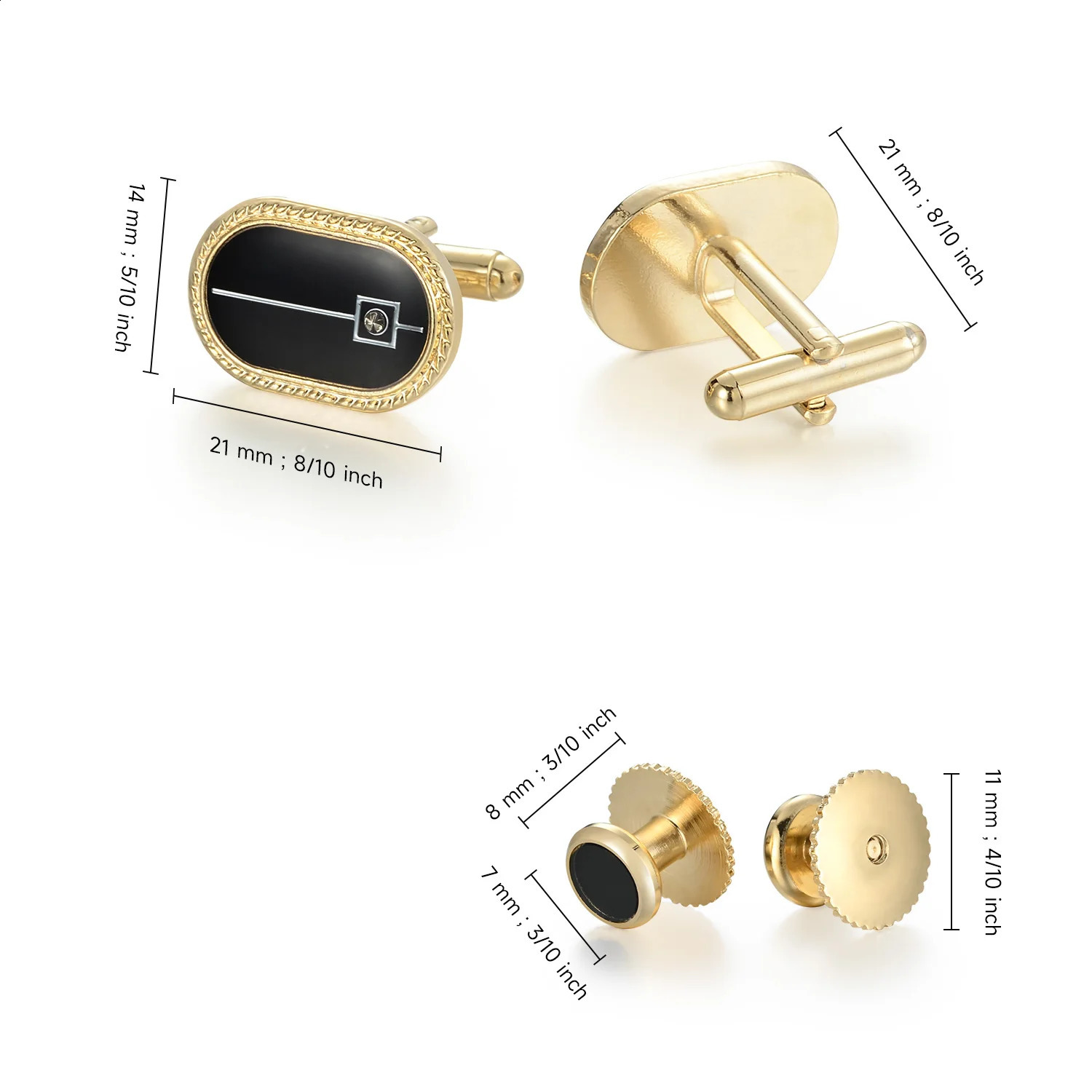 Wedding Cufflinks And Studs Set French Shirt Cufflinks Button Covers Cufflinks For Mens Gifts Tie Clips Classic Men Accessories 260626 - view 4
