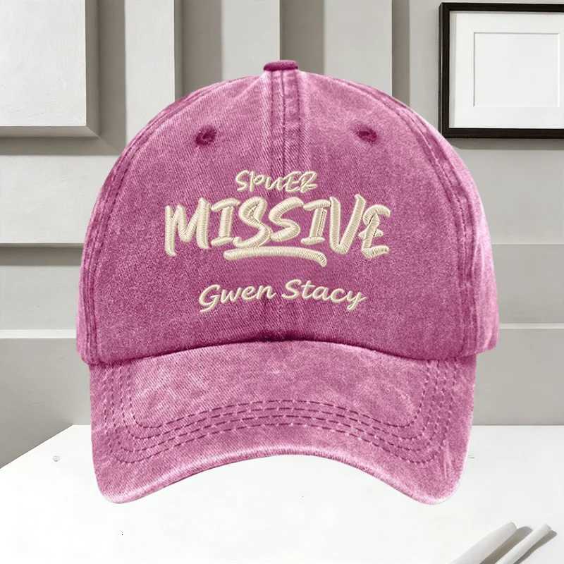 Gwen Stacy Embroidery Men Vintage Washed Baseball Unisex Adjustable Casual Dad Hat Sun Hat M260626 - view 7