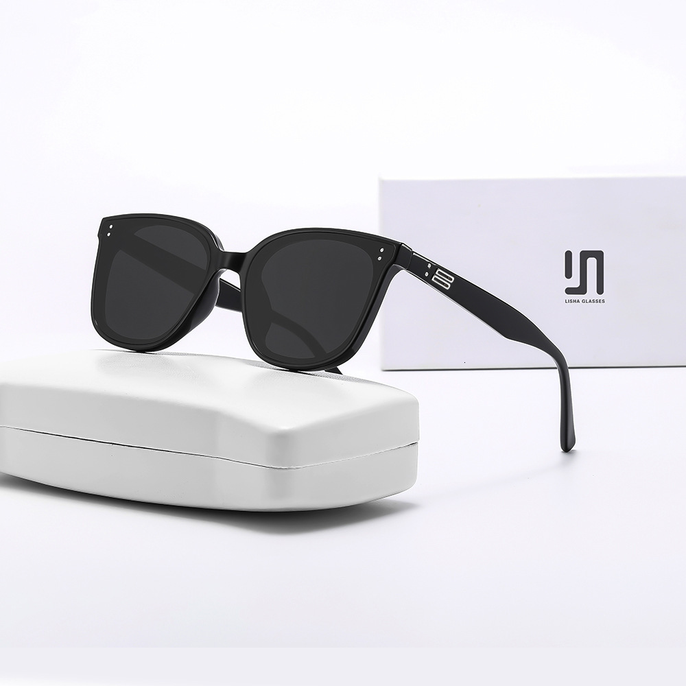 Same Style New GM Tea Color Sunglasses Women UV Protection Fashion Polarized Glasses High-end Feel for Men wholesale - view 6