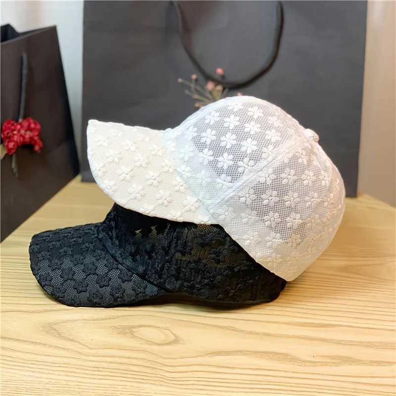 Summer Lace Sunshade Casual Womens Hollowed-out Flower Baseball Sun Protection Duckbill Hat M260626 - view 3