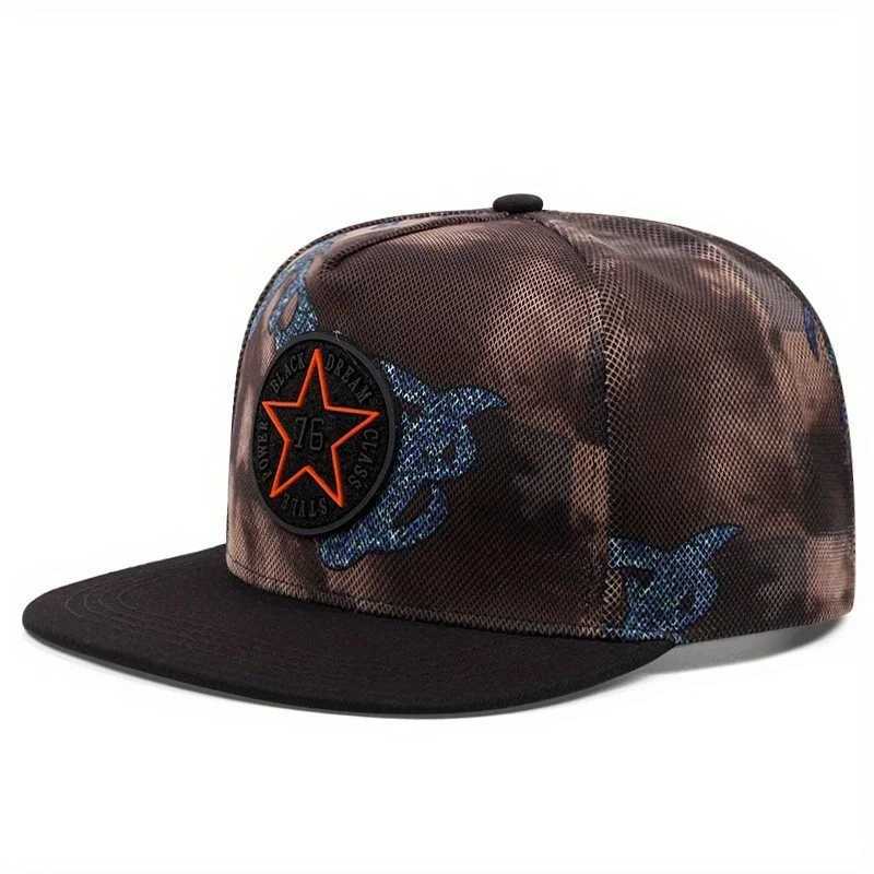 3D Quality New Embroidery High Baseball Retro Gorras Hats Planas Chapeau Flat Bill HipHop Snapbacks For Men Women Unisex M260626 - view 5