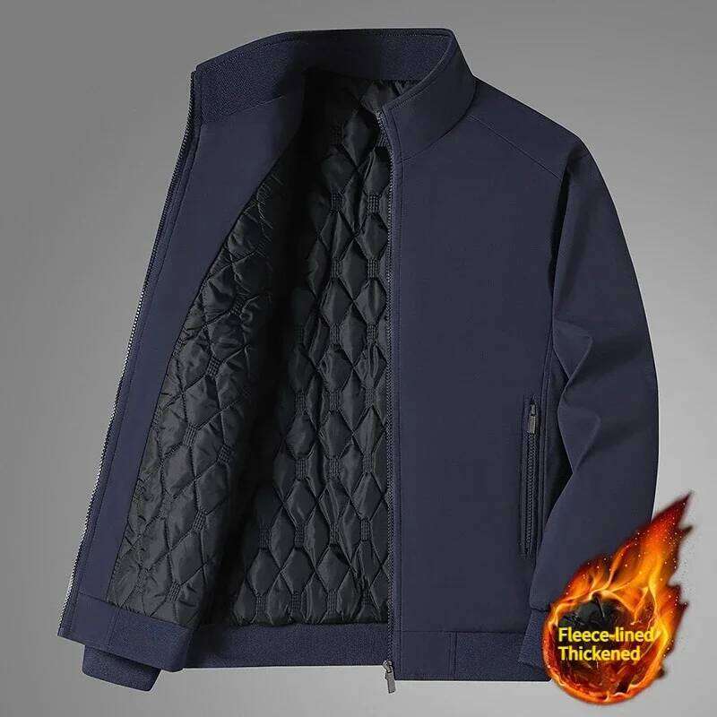 New Warm Padded Inner Jacket Windbreak Thicken Thermal Jackets for Men's Winter Coats Parkas Man Outerwear Blazers J260626