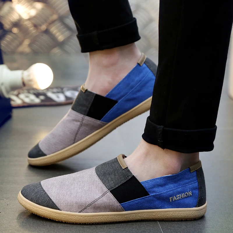 Mens Loafers Summer Slip On Canvas Shoes Men Casual Shoes For Men Flat Fishermans Shoes Women Breathable Mens Espadrilles 260626 - view 7