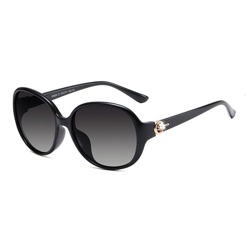 Ladies' Designer PC Full Frame Ladies' Luxury Polarized Small Frame Sunglasses Fashionable And Versatile Trend UV Resistant Sunglasses Elega