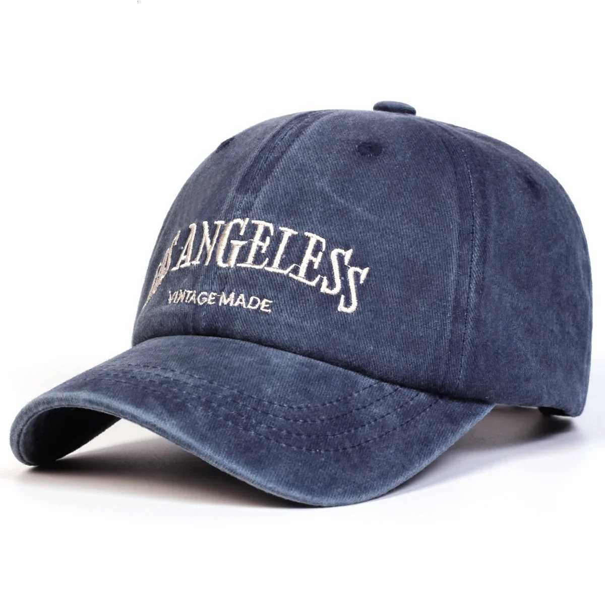 Wash ANGELESS Embroidery Unisex LOS Baseball Caps Spring Autumn Outdoor Adjustable Casual Hats Dad Hat Sunscreen Hat M260626 - view 4