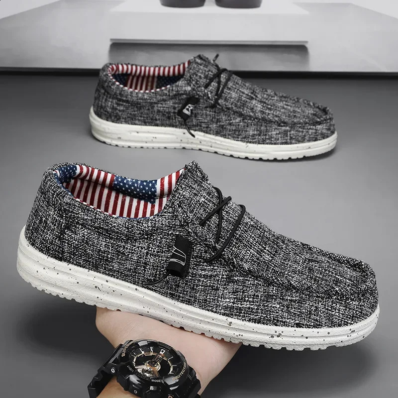 Men Loafers Trendy Casual Shoes Mens Canvas Shoes Trade Slip-on Lazy Shoes for Men zapatos vulcanizados hombre 260626 - view 4