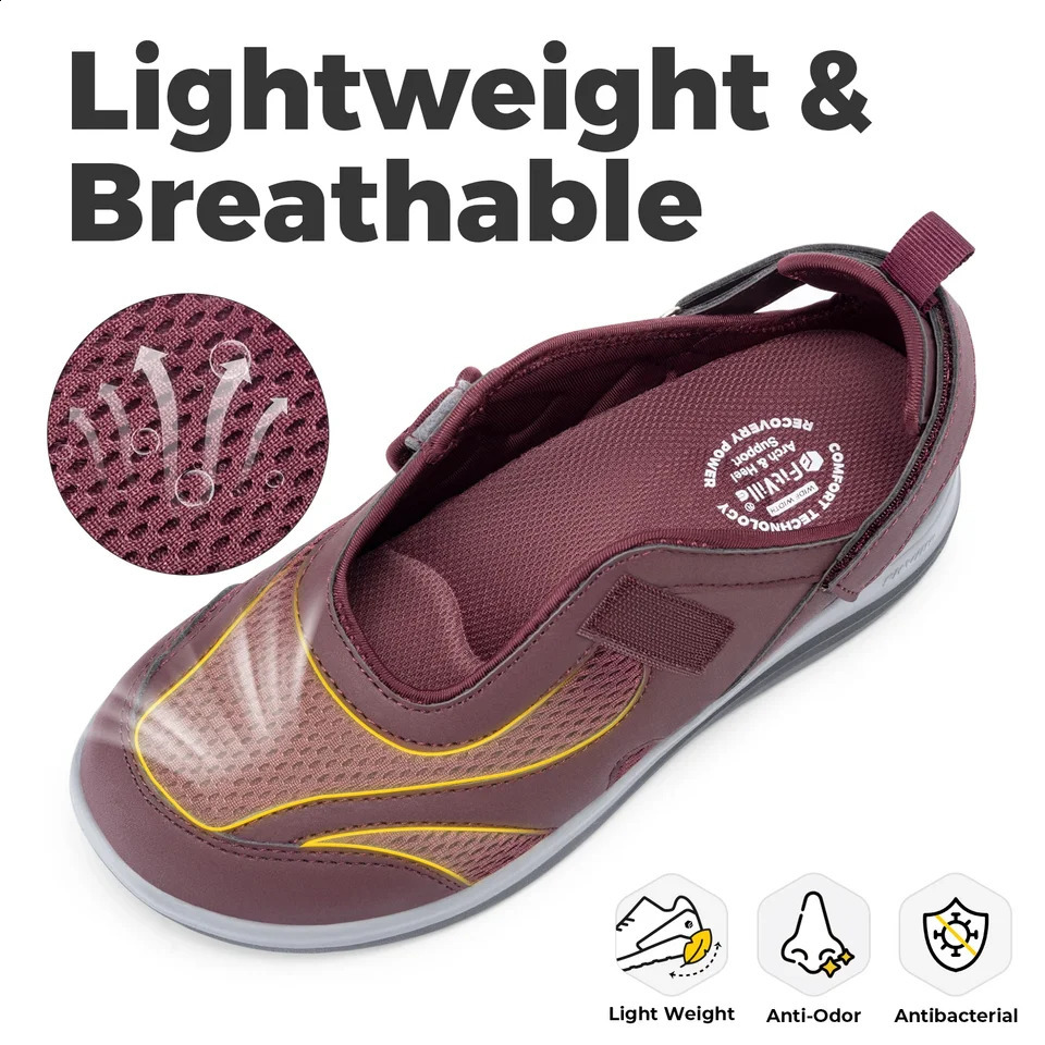 Fitville Womens Sandals Mary Jane Casual Shoes Widened Toe For Swollen Feet Lightweight Breathable Outdoor Elderly Shoes Sandal 260622 - view 5