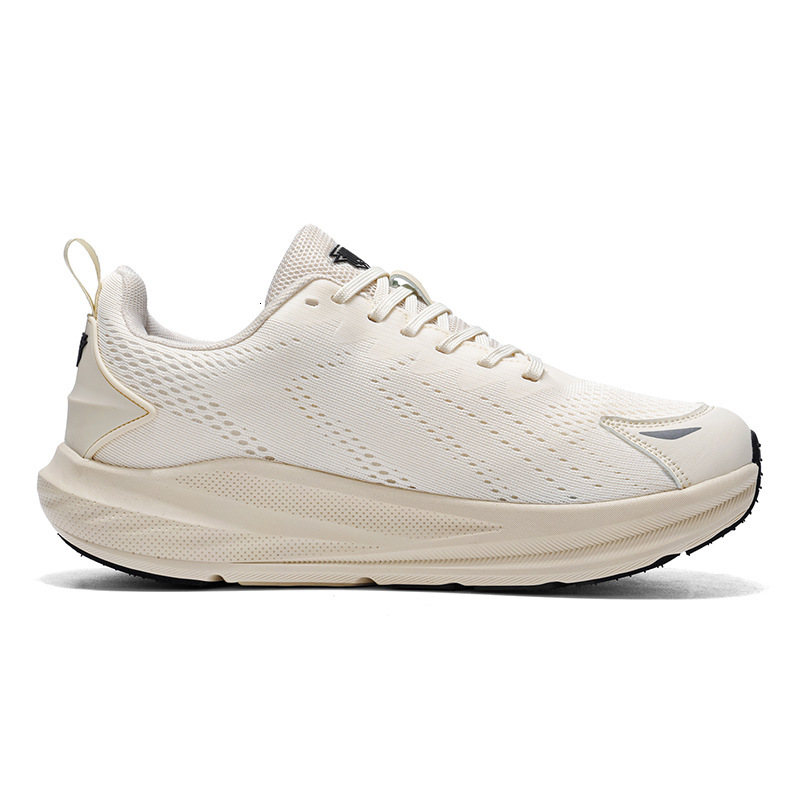 Designer Beige Running Shoes Men Free Shipping Breathable Mesh Thick Sole Lightweight Cushioning Casual Athletic Walking Sneakers - view 6