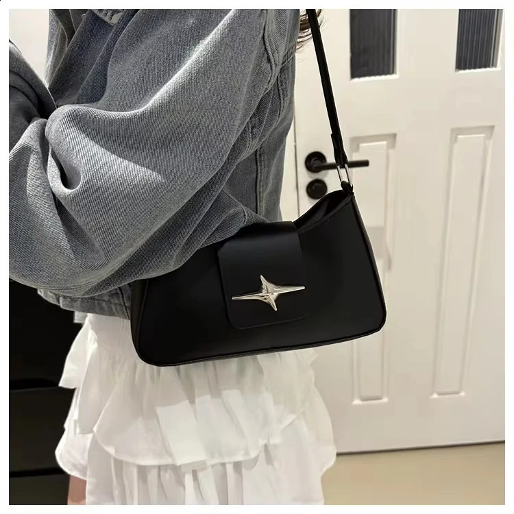 Classic Y2K Small Purse Female Handbags Vintage PU Leather Shoulder Bags for Women Daily Ladies Underarm Bag 260626 - view 5