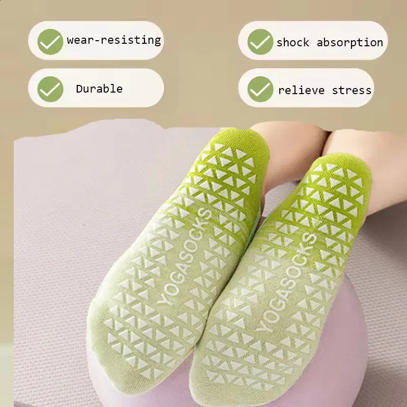 Womens Gradient Silicone Yoga Socks Non-Slip Pilates Grip No-Show Sock for Fitness And Exercise 260626 - view 3