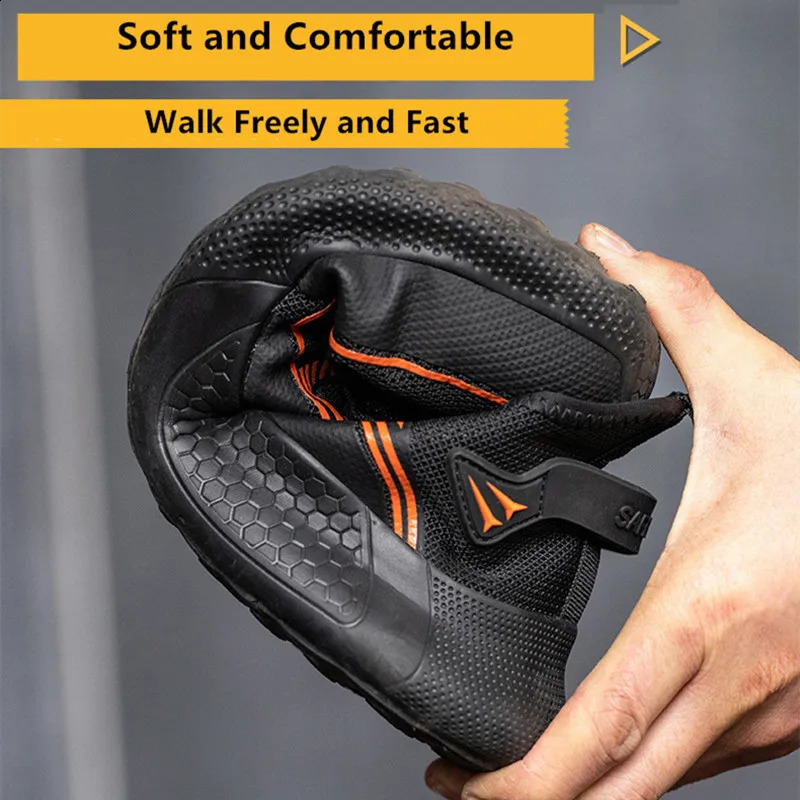 light safety shoes man 48 comfortable work for men anti puncture boots construction steel toe sneakers 260624 - view 7