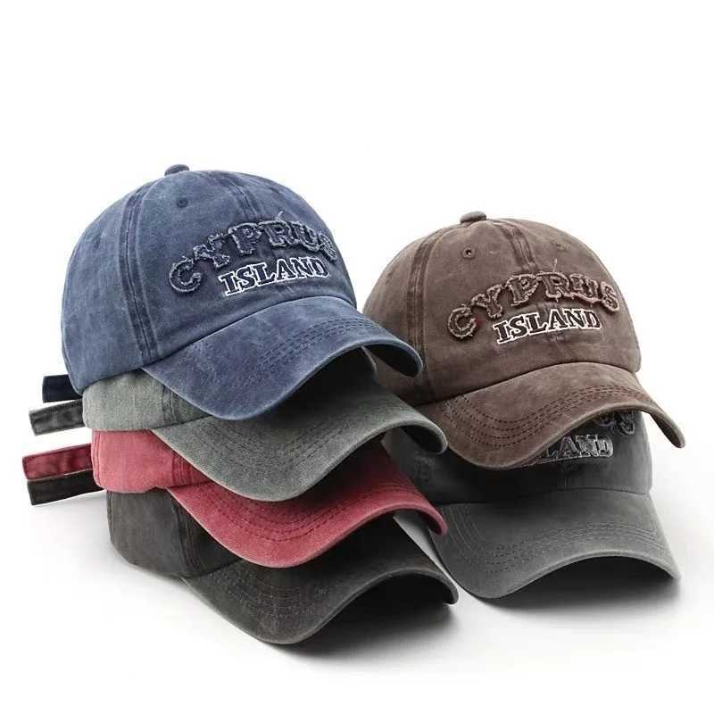 Washed Unisex LEtter Patch Baseball CAPs Spring Autumn Outdoor AdjustabLE Casual Hats Sunscreen Hat Trucker CAPs Gorras M260626 - view 3