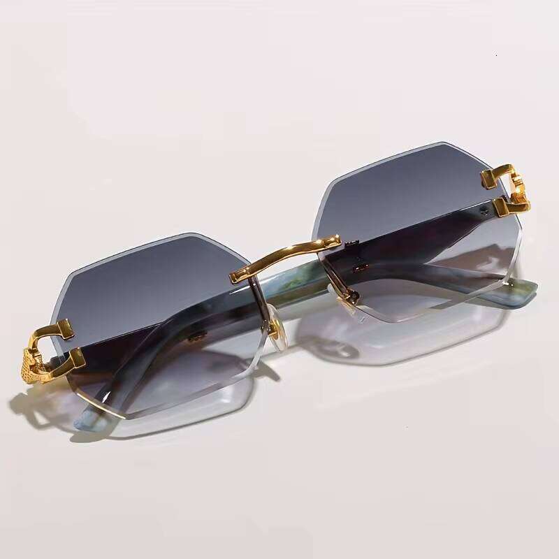 2025 Geometric Leopard Print Sport For Women, Lightweight & Durable Composite Frame, Trendy Streetwear Glasses 26Y0626 - view 6