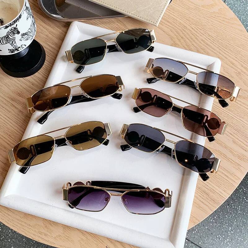 Designer Sunglasses Women Men Fashion Square Leopard Trendy Sun Glasses Shades Travel Party Punk Eyeglasses - view 4