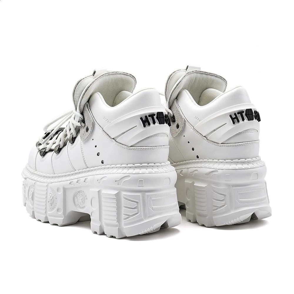 Punk Women Platform Ankle Boots Females Rock Round Toe Lace Up Fashion Retro y Shoes Metal Decor Short 260616 - view 6