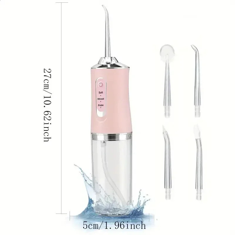Smart Electric Oral Irrigator Water Flosser Portable 3 Modes Rechargeable Dental Jet Teeth Cleaner 260626 - view 3