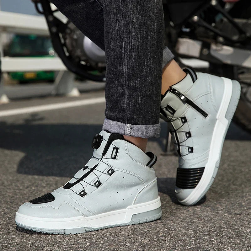 Motorcycle Boots Men Women Knight Outdoor Riding Antislip Spring Sneakers Shoes Bicycle Mountain Racing Road Speed Summer 260626
