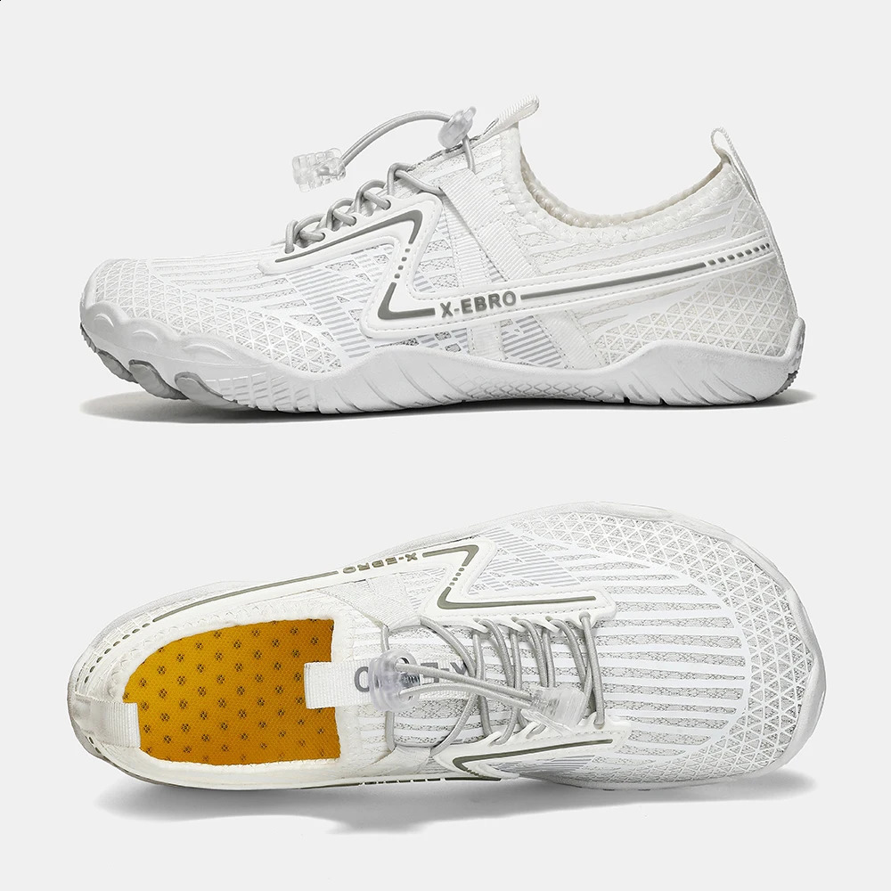 Oiaano Barefoot Woman White Shoes Water Mesh Minimalist Sneakers Sports Aqua Beach Soft Sole Light Breathable Outdoor Hikking 260626 - view 3
