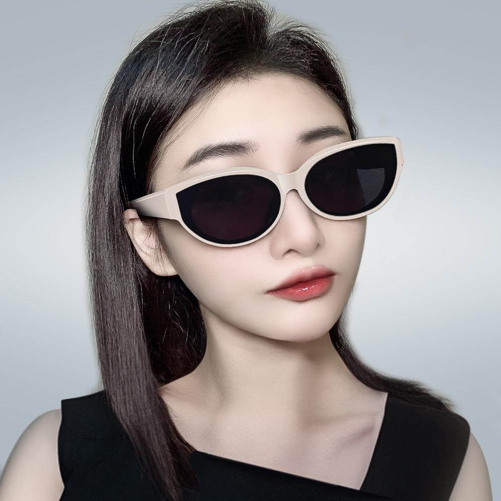 New Cat Eye for Women, High-End Look, Face Slimming, UV Sun Protection, Men's Polarized Sunglasses wholesale