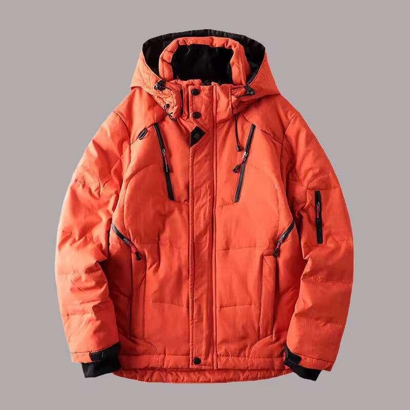 Fall Winter Men's Hooded White Duck Down Warm Thick Puffer Jacket Coat Casual Overcoat Thermal Parka Male Outwear J260626 - view 5